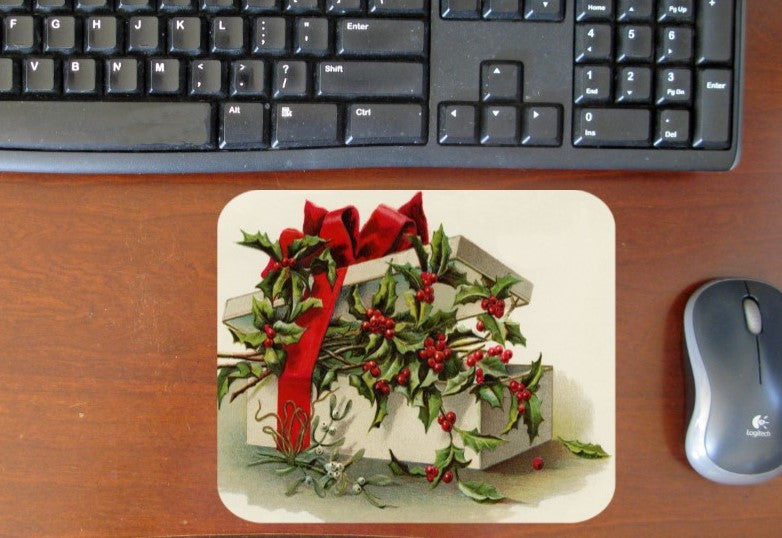 Christmas Present Hot Pads/Mouse Pads - Golden Hill Studio