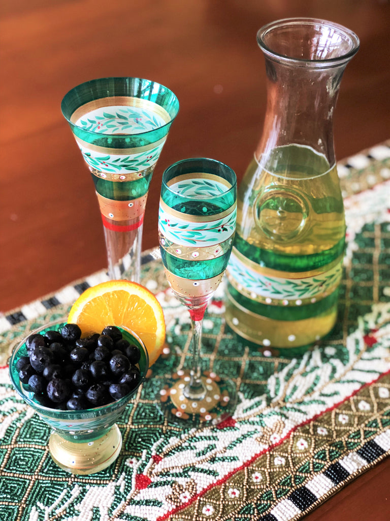 Moroccan Mosaic Forest Table Runner - Golden Hill Studio
