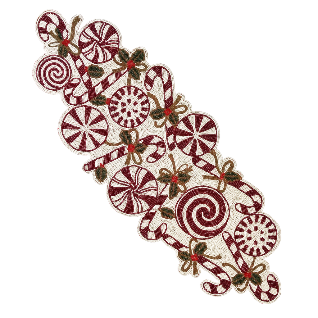 Candy Cane Table Runner - Golden Hill Studio