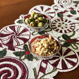 Candy Cane Table Runner - Golden Hill Studio