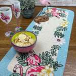 Flamingo Beaded Table Runner - Golden Hill Studio