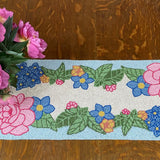 Floral Beaded Table Runner