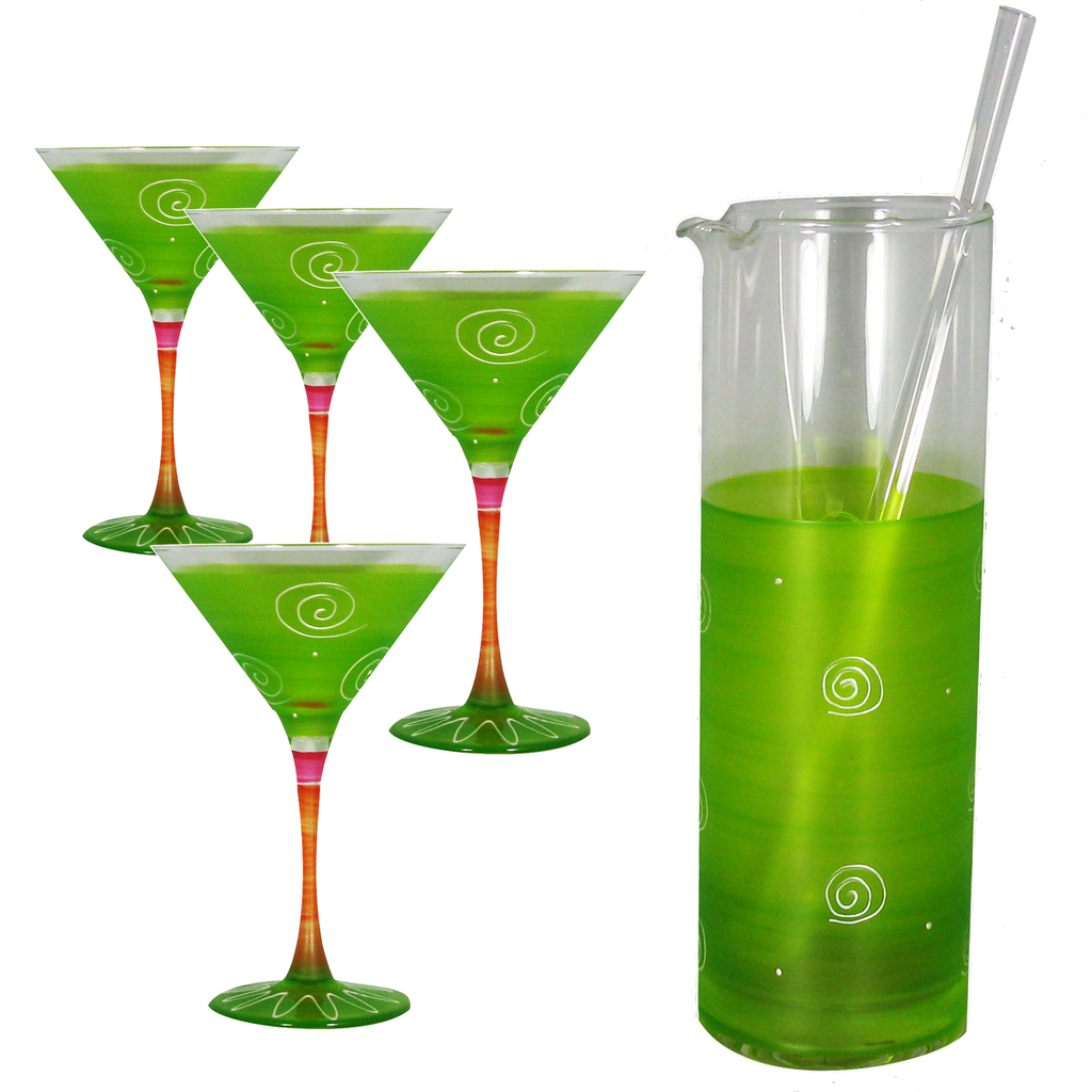 Peruvian Splendor Light Green Martini Bundle - Golden Hill Studio