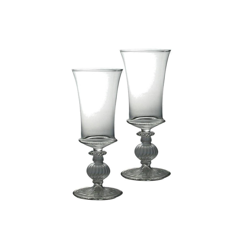 Goblet on Stem S/2 - Golden Hill Studio