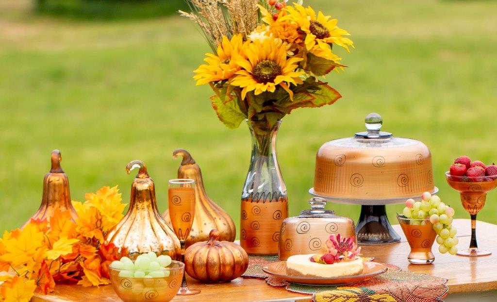 Tuscan Sunset Cake Dome - Golden Hill Studio