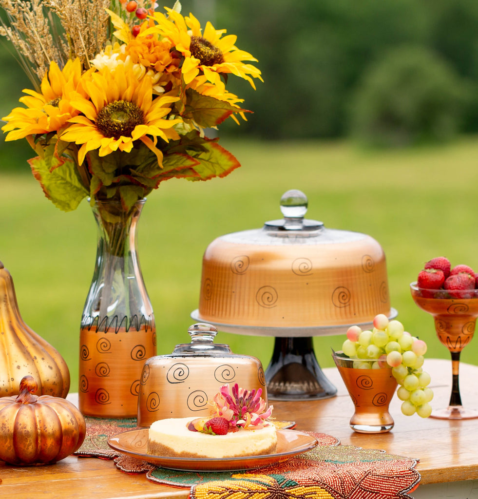 Tuscan Sunset Cake Dome - Golden Hill Studio