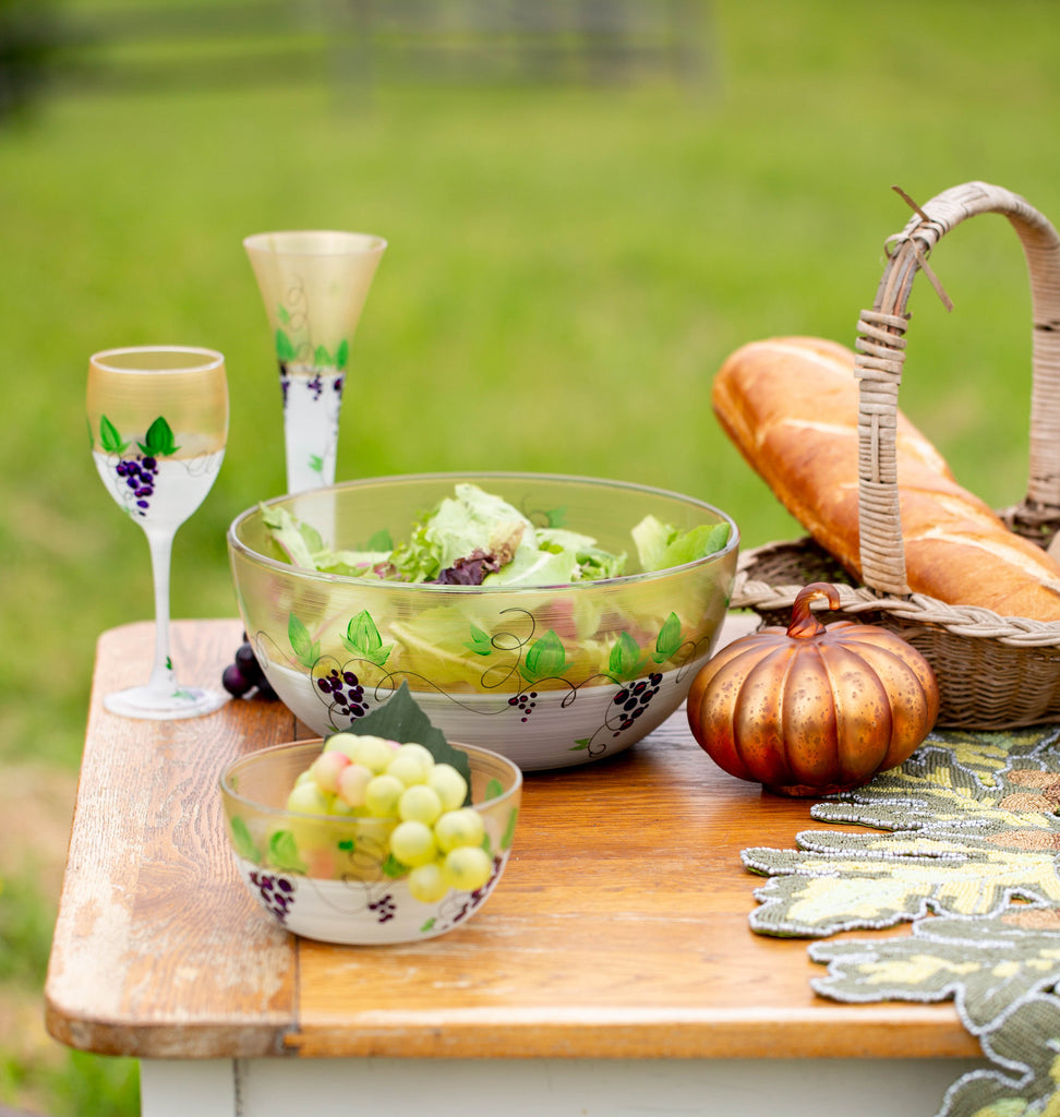 Napa Grapes n' Vines 6" Bowl - Golden Hill Studio