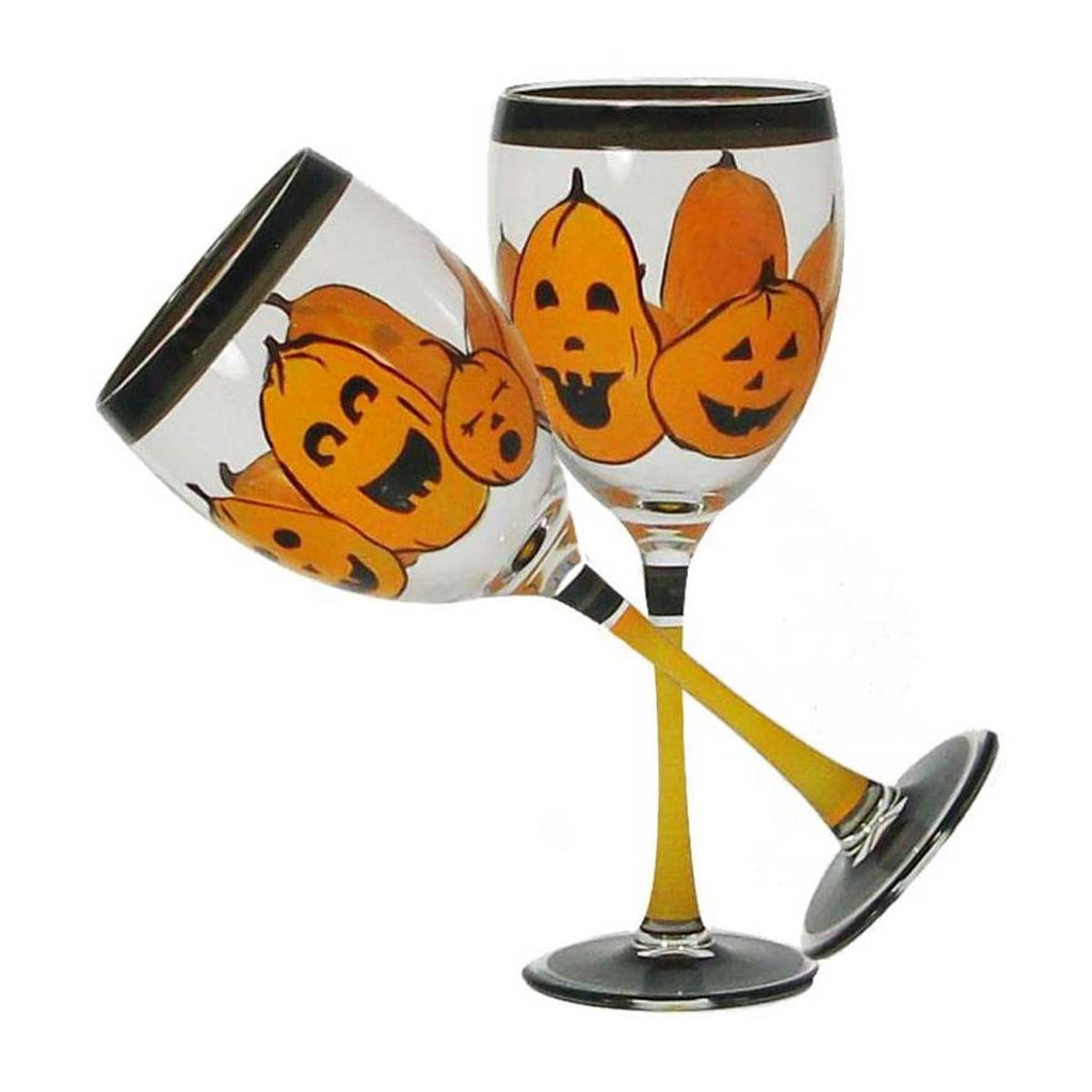 Pumpkin Family Wine Set of 2 - Golden Hill Studio