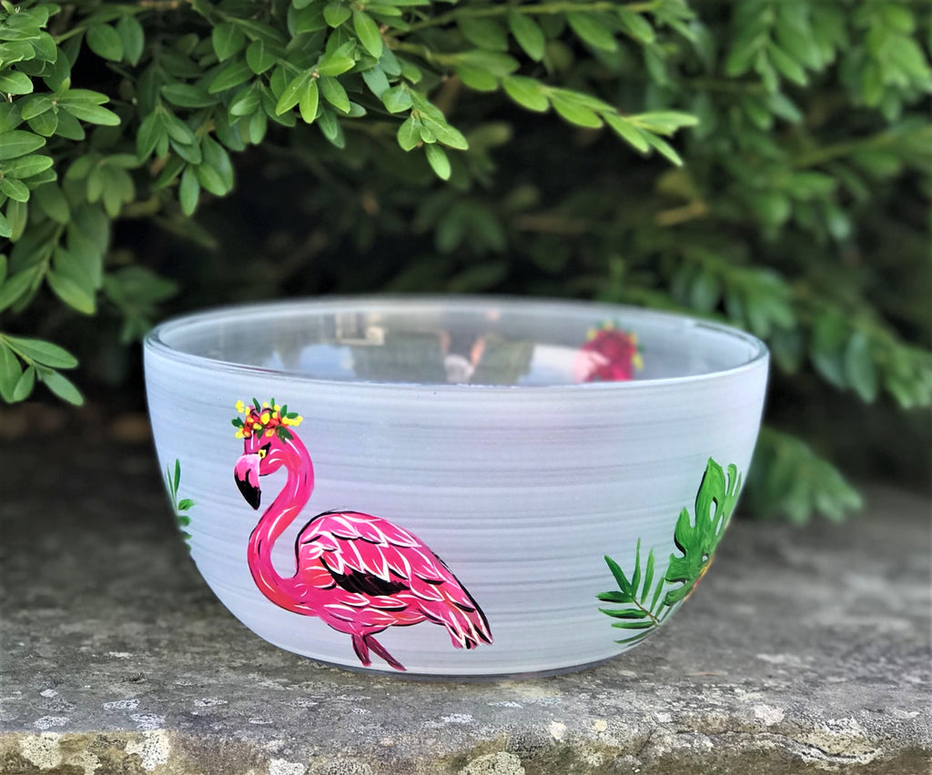 Flamingo Fun 6" Bowl - Golden Hill Studio