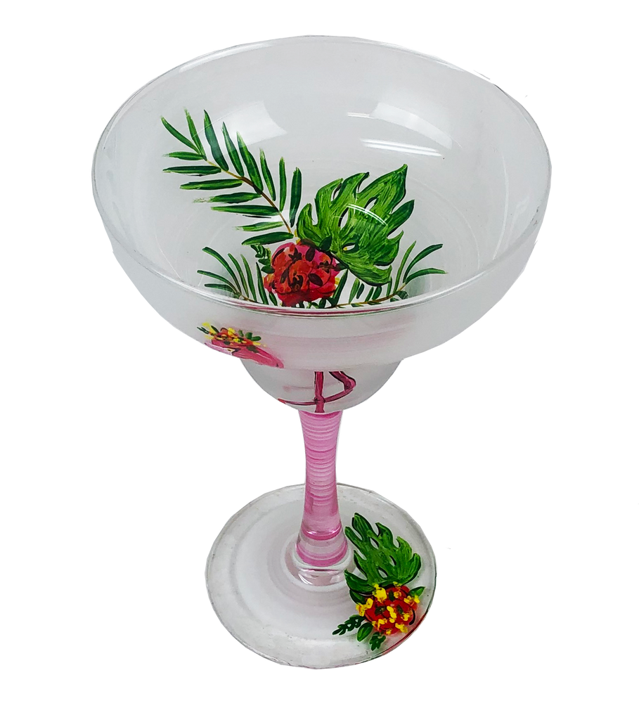 Flamingo Fun Margarita S/2 - Golden Hill Studio