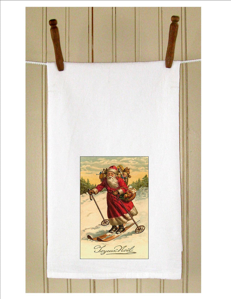 Santa on Skis - Golden Hill Studio