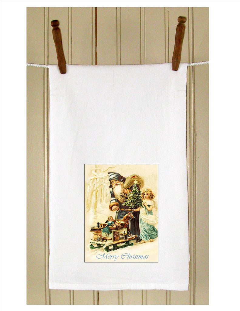 Santa with Toy Sled - Golden Hill Studio