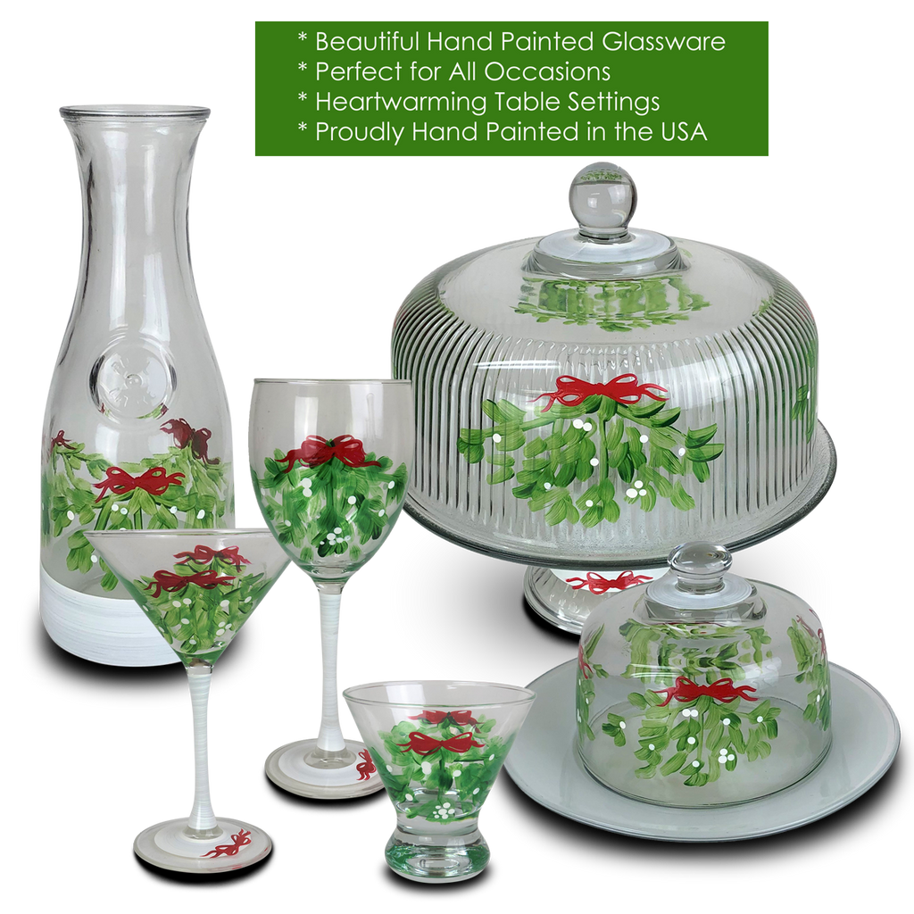 Mistletoe Love 6" Bowl - Golden Hill Studio