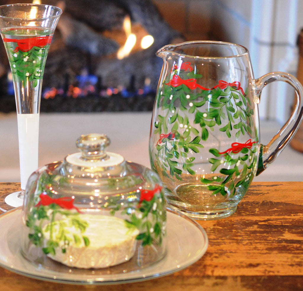 Mistletoe Love Pitcher - Golden Hill Studio