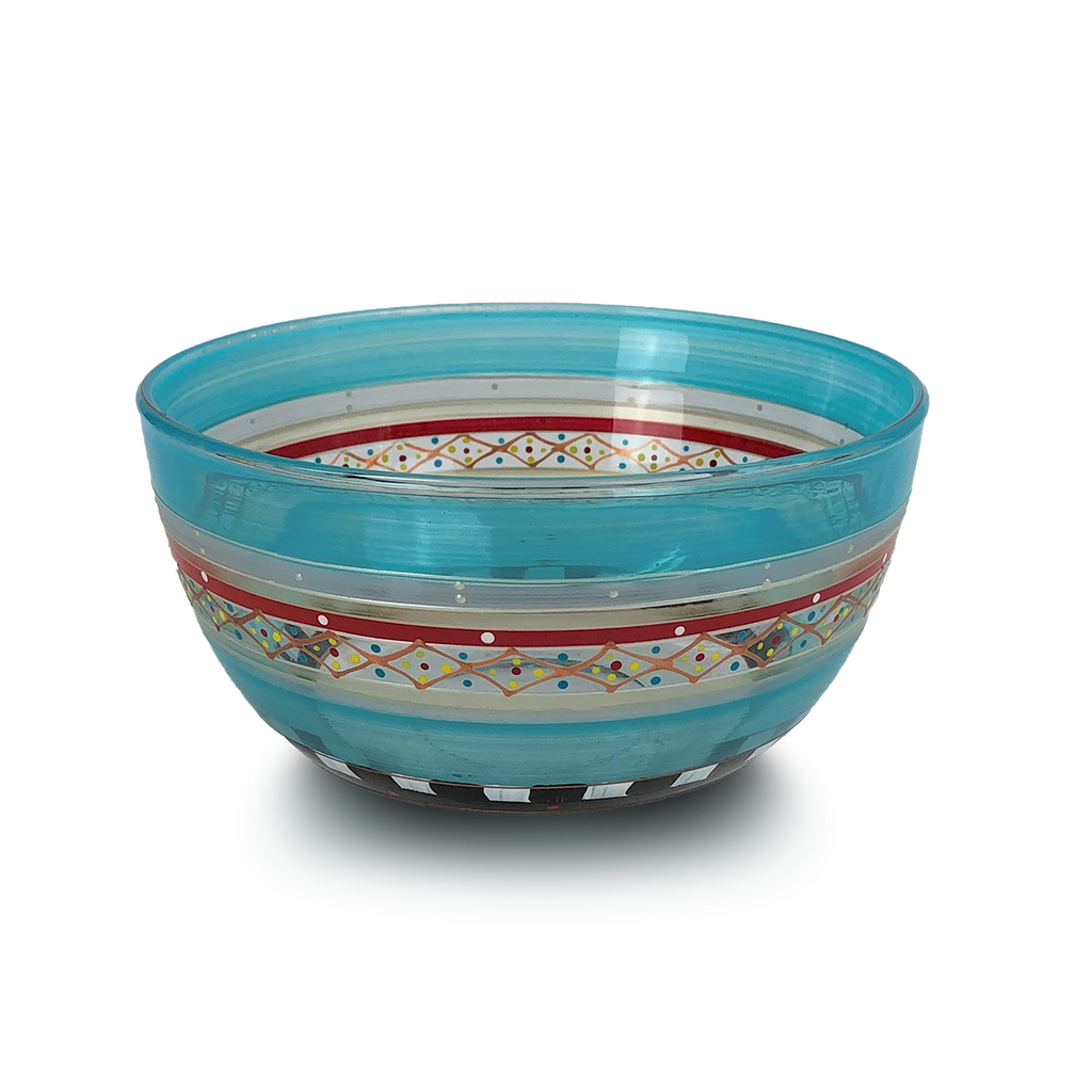 Moroccan Mosaic Carnival 6" Bowl - Golden Hill Studio