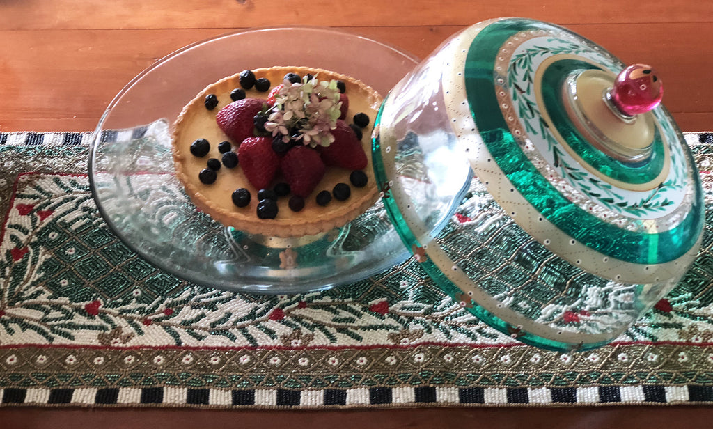 Moroccan Mosaic Forest Table Runner - Golden Hill Studio