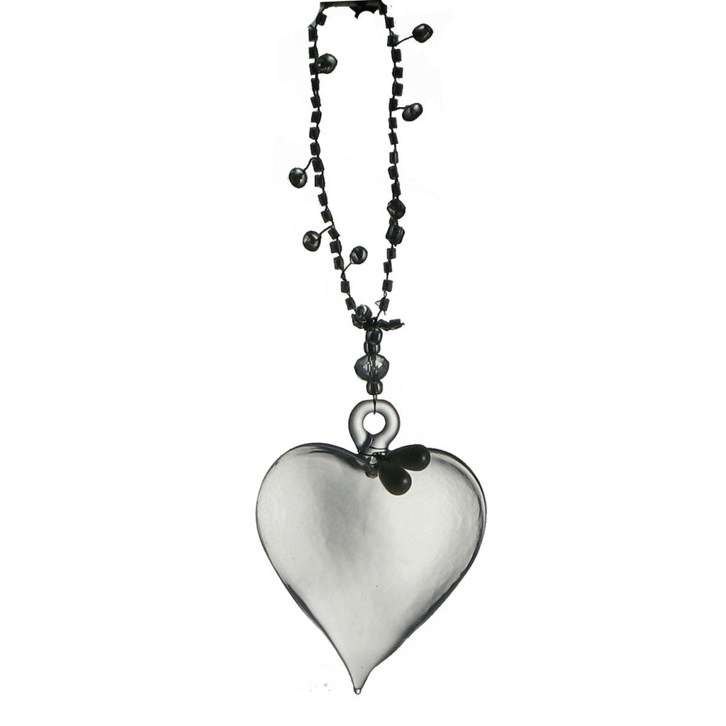 Clear Glass Heart - Golden Hill Studio