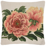 Polynesian Peony Pillow  18" x 18" - Golden Hill Studio
