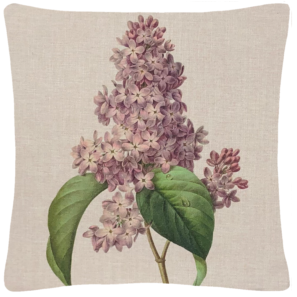 Pink Lilac Pillow 18" x 18" - Golden Hill Studio