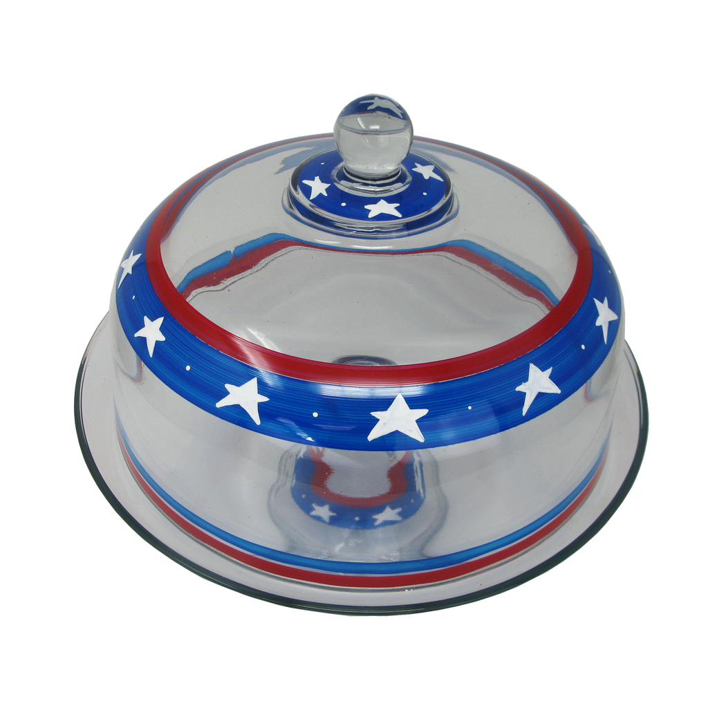 Stars & Stripes Cake Dome - Golden Hill Studio