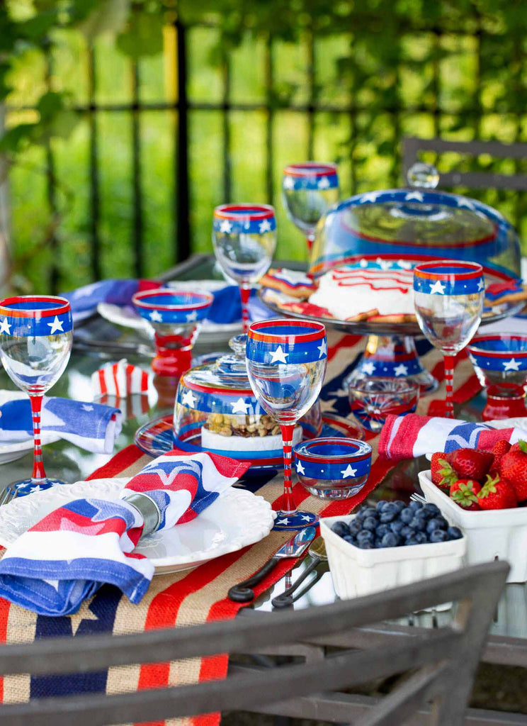 Stars & Stripes Cake Dome - Golden Hill Studio