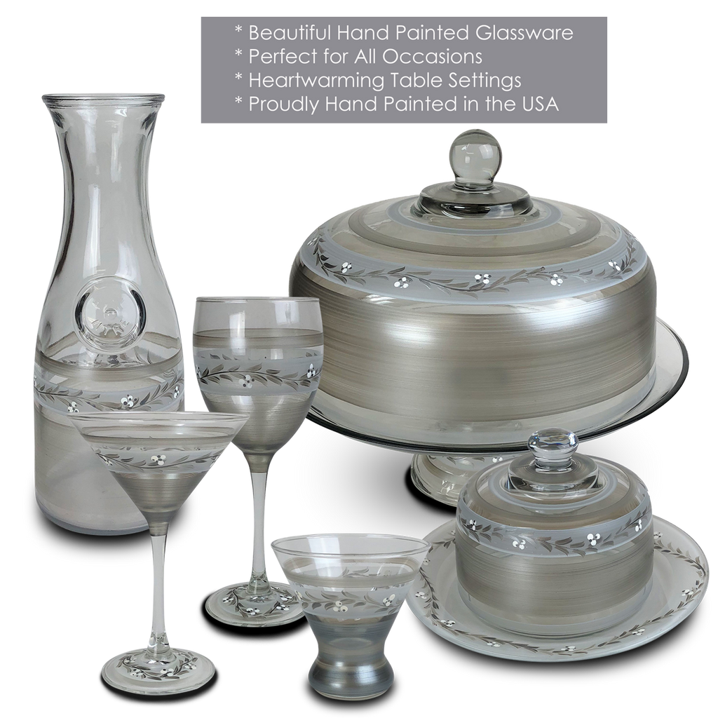 Swiss Twilight Martini   Set of 2 - Golden Hill Studio