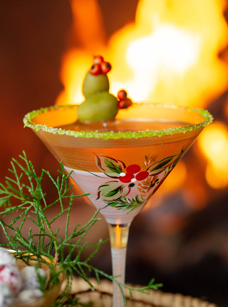 Black Forest Pine Martini S/2 - Golden Hill Studio