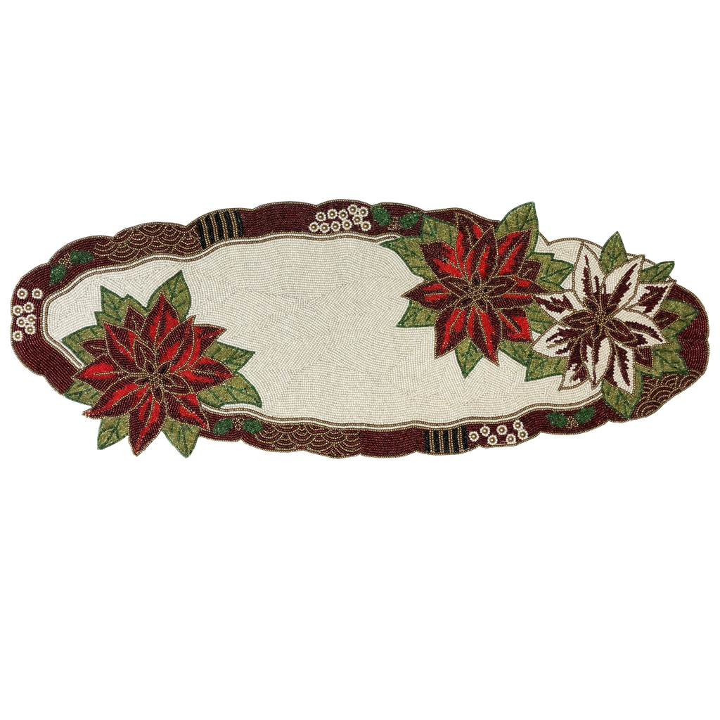 Poinsettia Table Runner - Golden Hill Studio