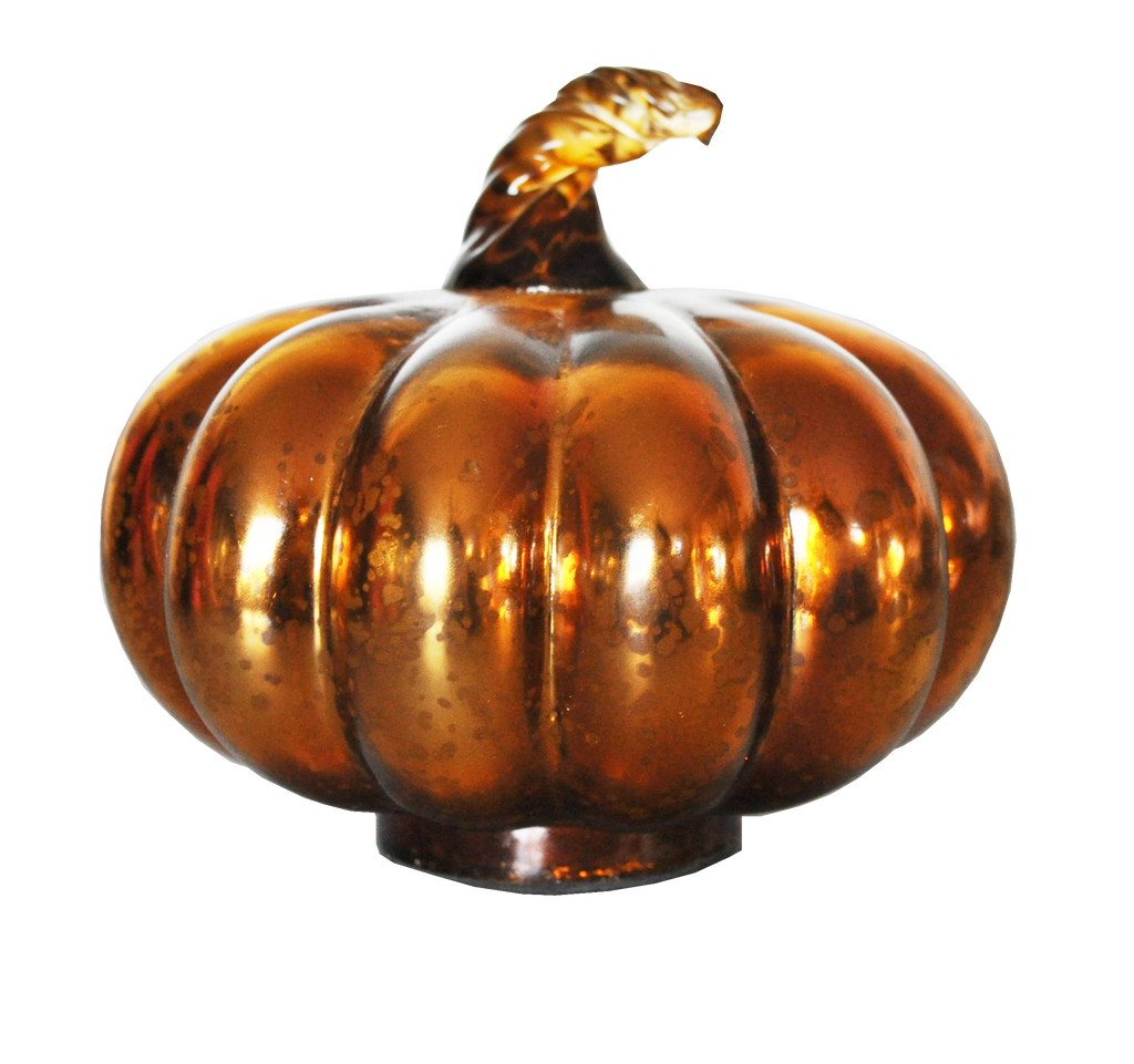 Mercury Glass Pumpkins Shiny - Golden Hill Studio