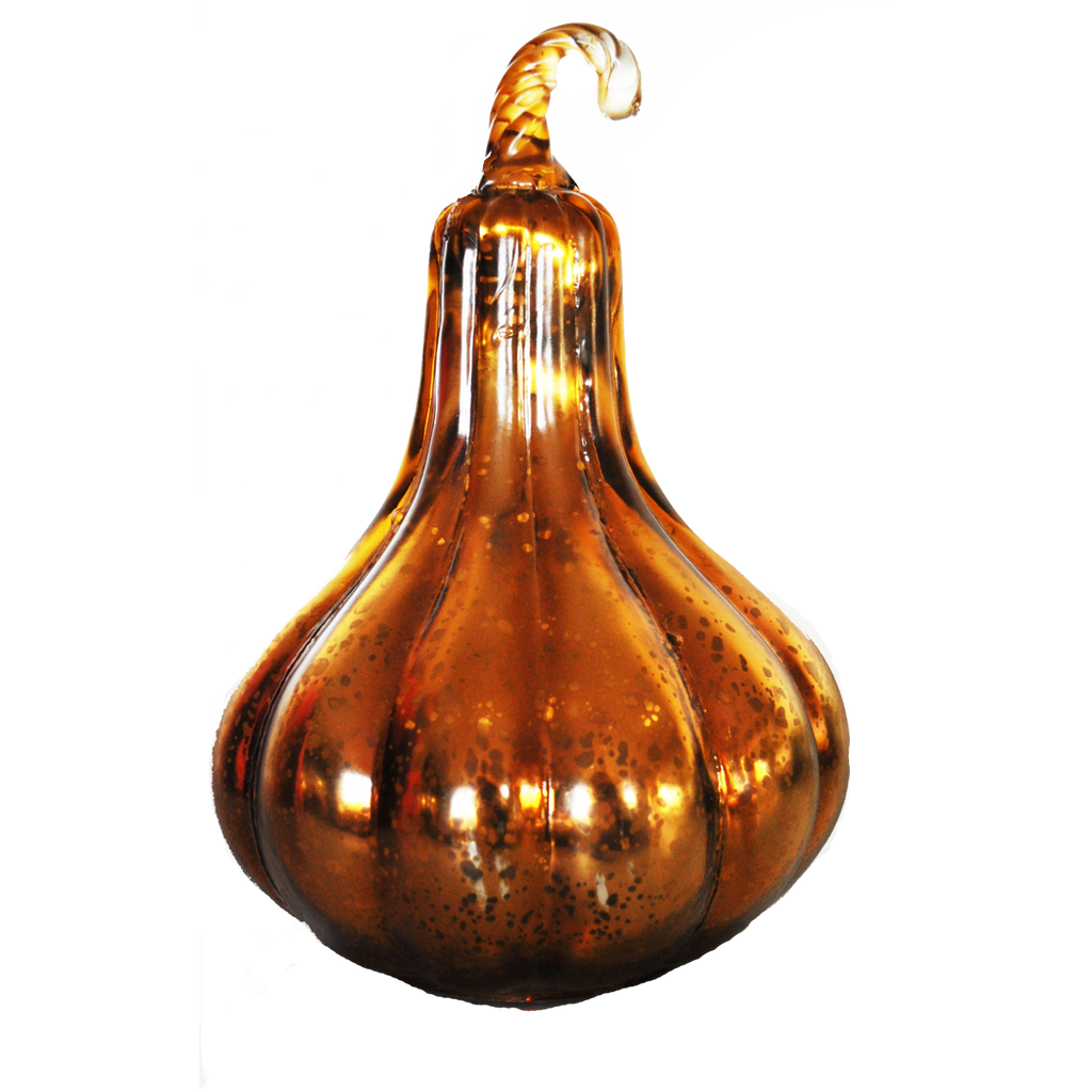 Mercury Glass Gourds Shiny - Golden Hill Studio