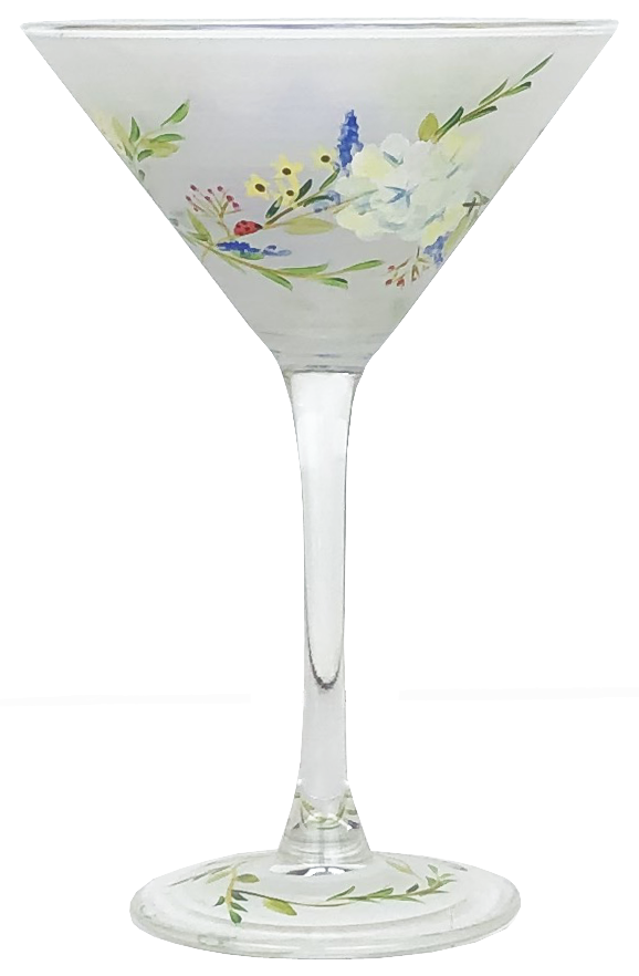 Springtime in Paris Martini  Set of 2 - Golden Hill Studio