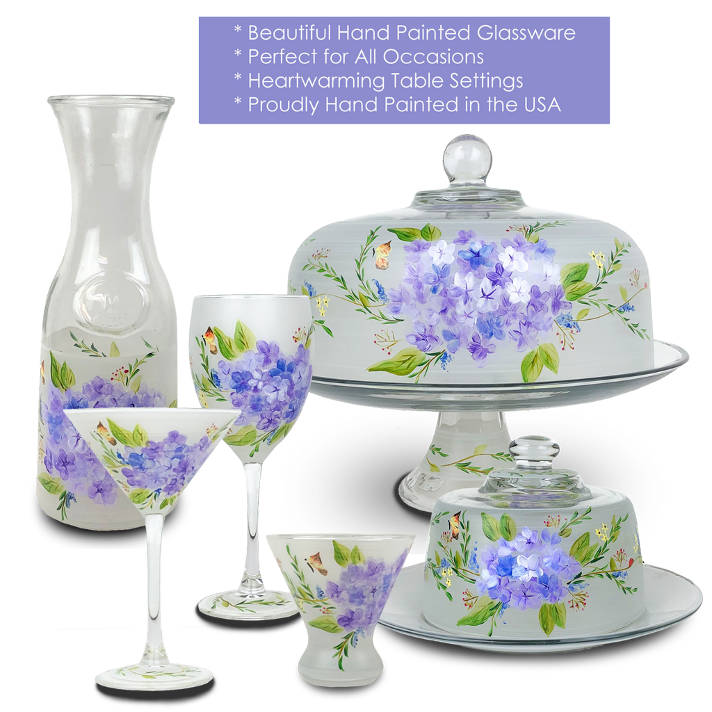 Springtime in Paris Margarita   Set of 2 - Golden Hill Studio