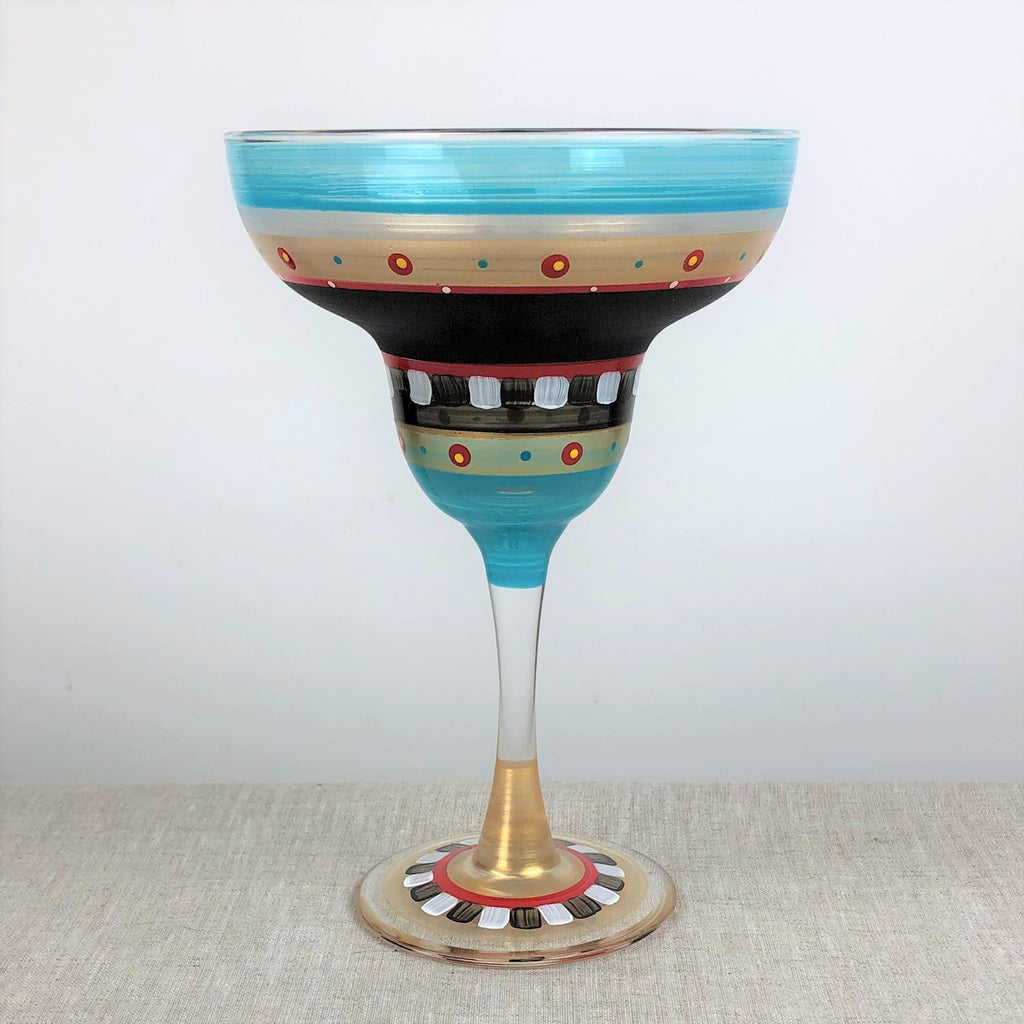Moroccan Mosaic Chalk Margarita   S/2 - Golden Hill Studio