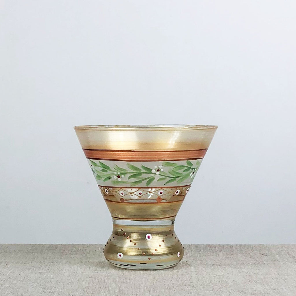 Moroccan Mosaic Gold Cosmopolitan   S/2 - Golden Hill Studio