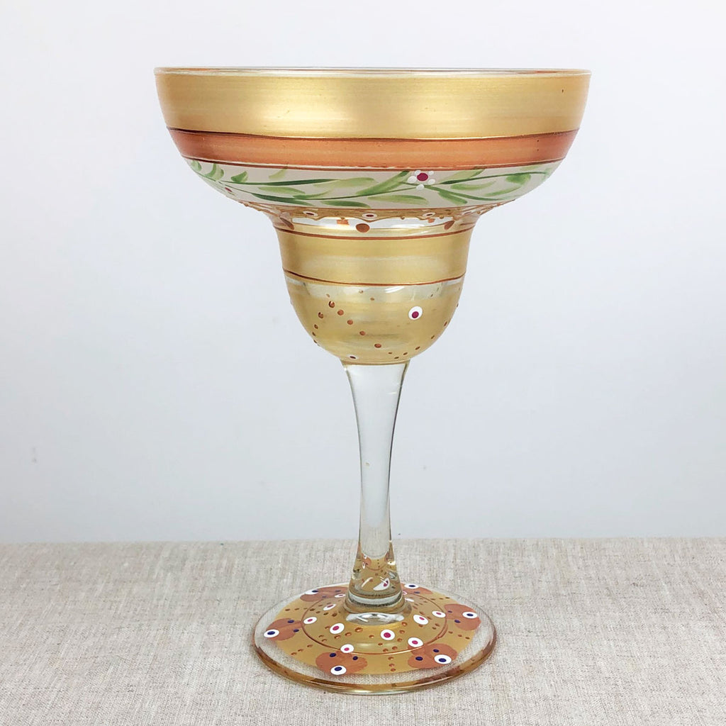 Moroccan Mosaic Gold Margarita   S/2 - Golden Hill Studio