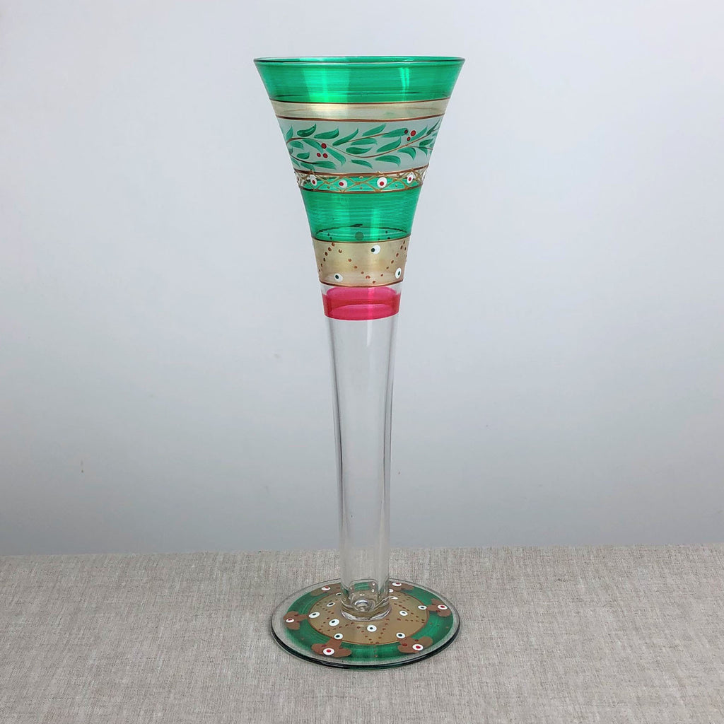 Moroccan Mosaic Forest Hollow Flutes   S/2 - Golden Hill Studio