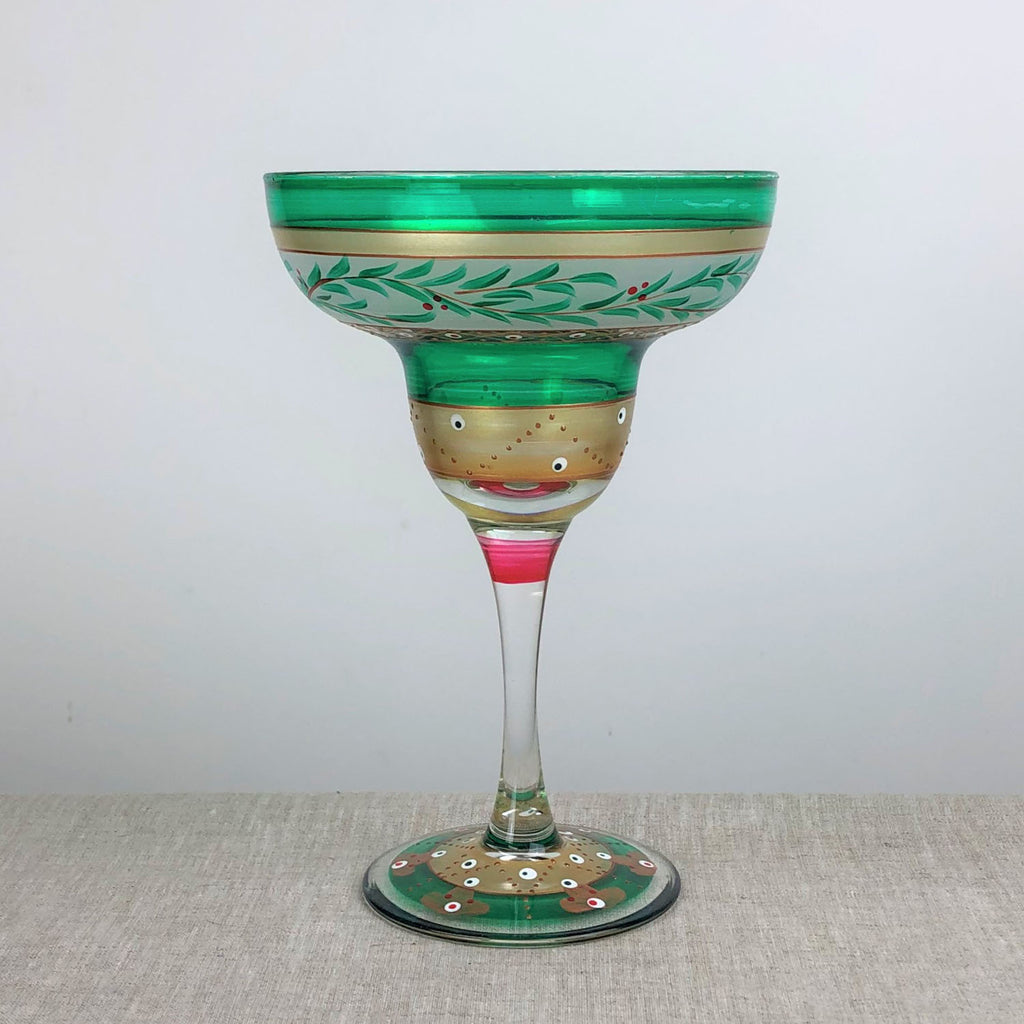 Moroccan Mosaic Forest Margarita   S/2 - Golden Hill Studio