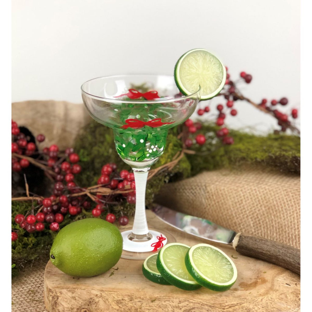 Mistletoe Love Margarita S/2 - Golden Hill Studio