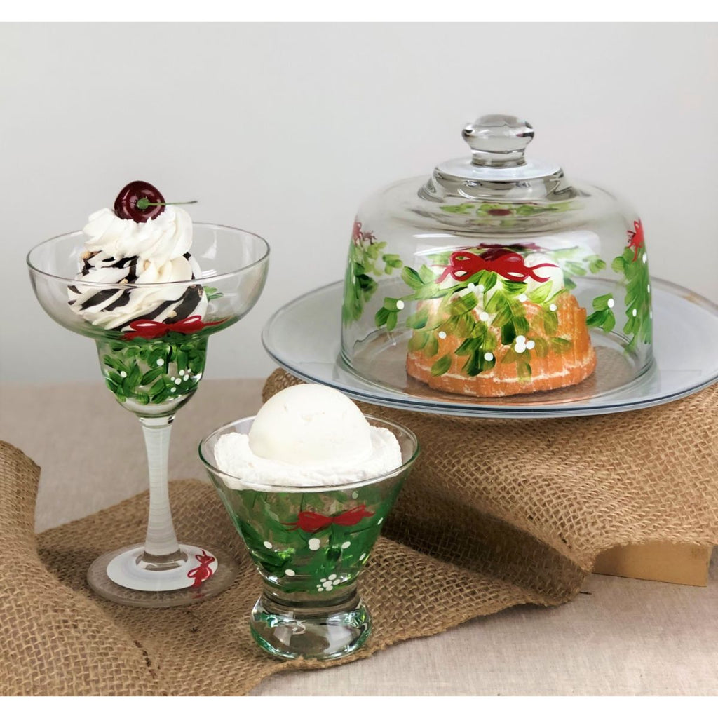 Mistletoe Love Margarita S/2 - Golden Hill Studio