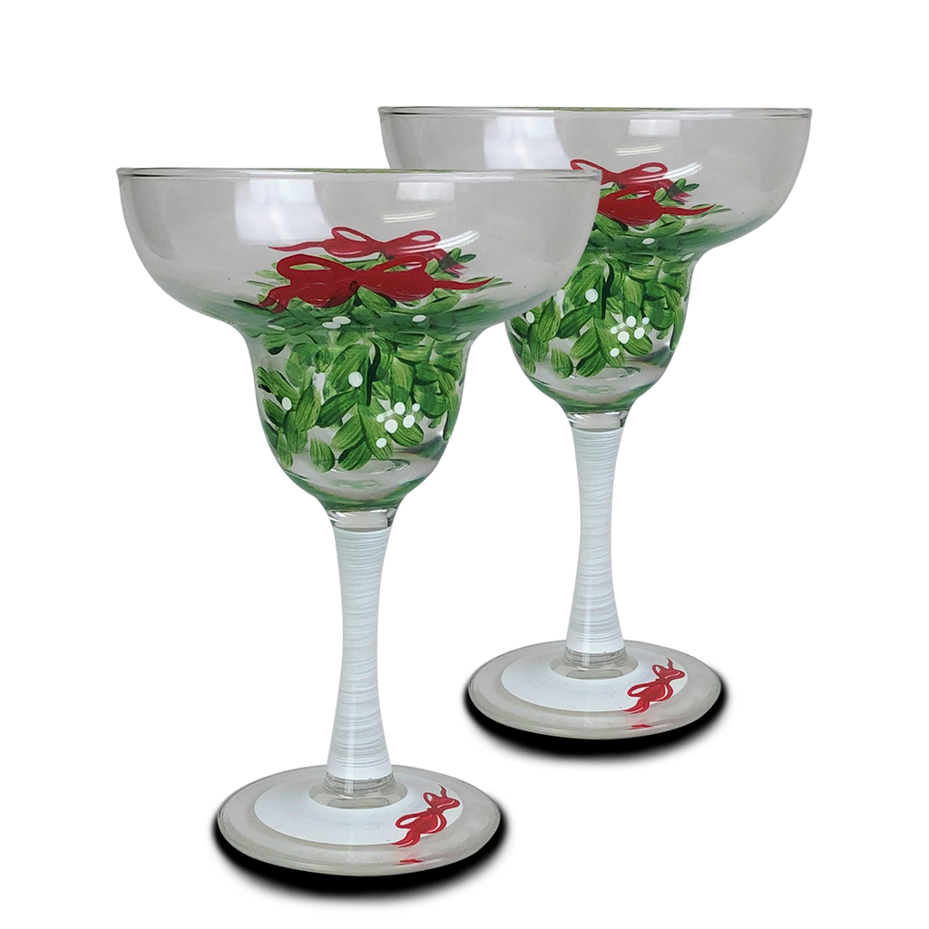 Mistletoe Love Margarita S/2 - Golden Hill Studio