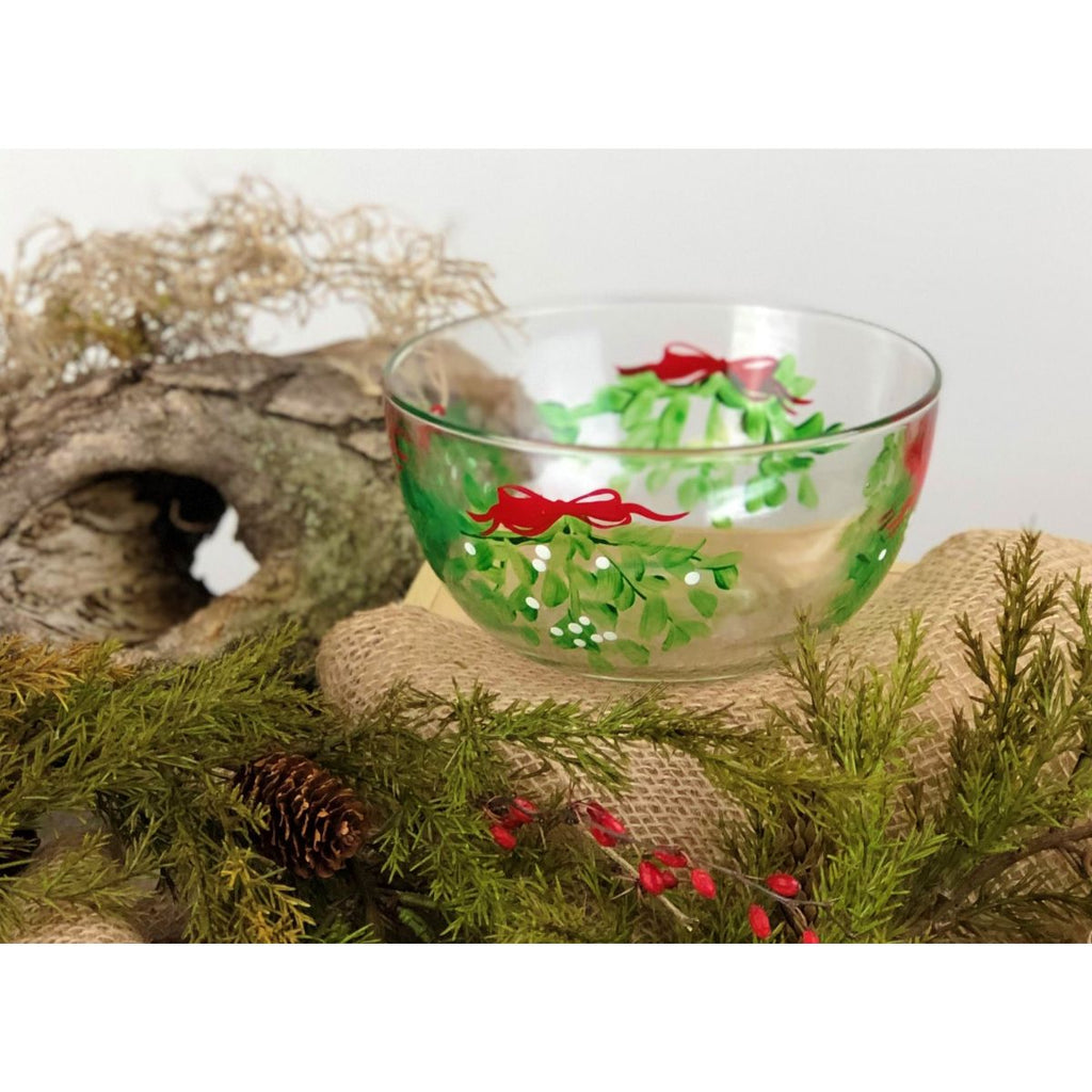 Mistletoe Love 6" Bowl - Golden Hill Studio
