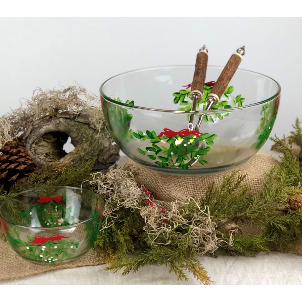 Mistletoe Love 6" Bowl - Golden Hill Studio