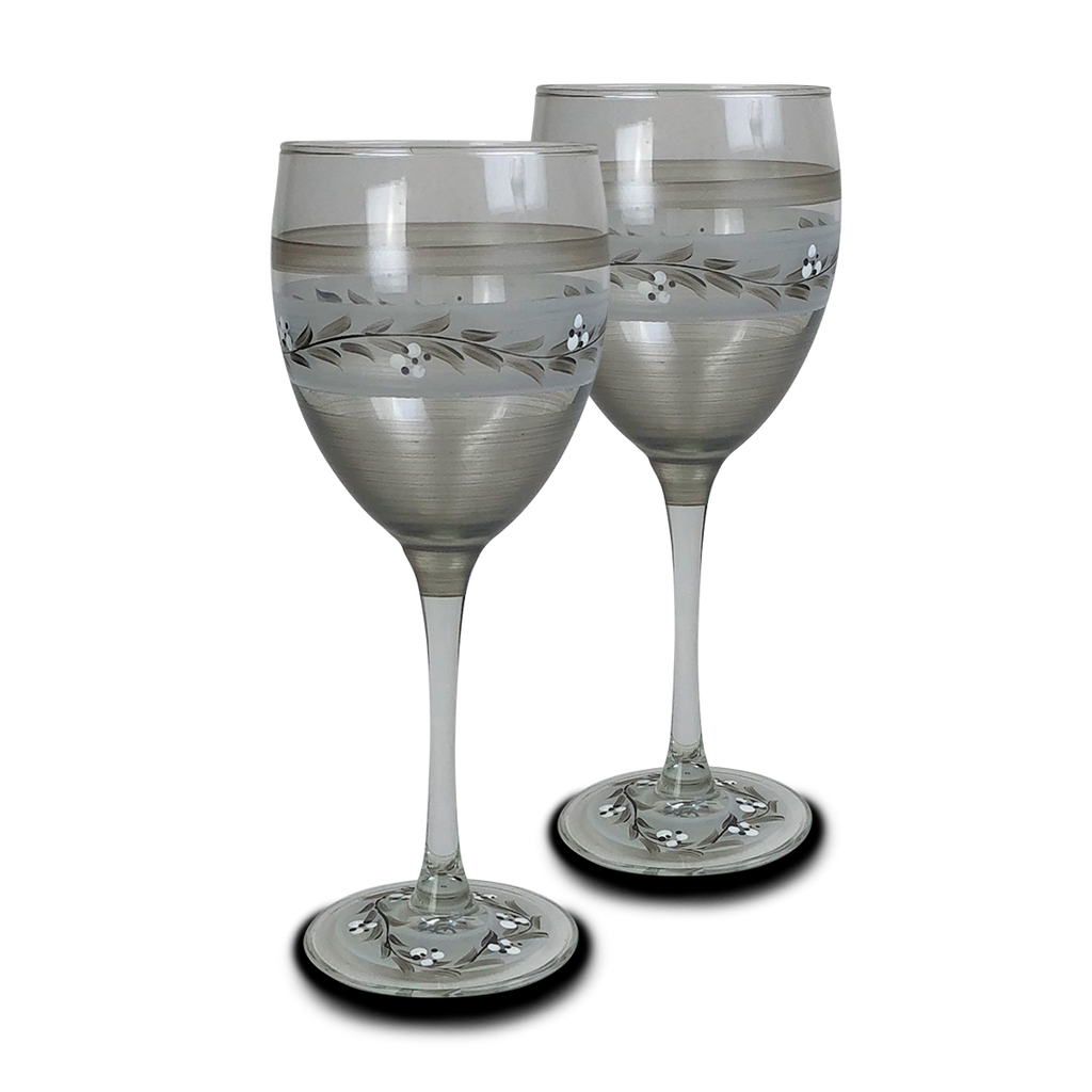 Swiss Twilight Wine   Set of 2 - Golden Hill Studio