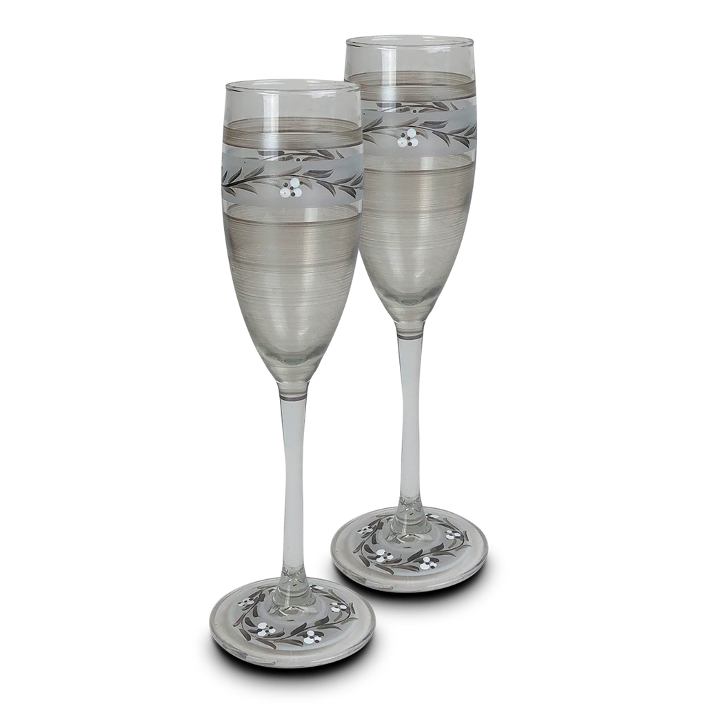 Swiss Twilight Champagne    Set of 2 - Golden Hill Studio