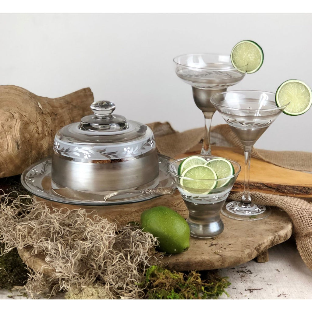 Swiss Twilight Martini   Set of 2 - Golden Hill Studio