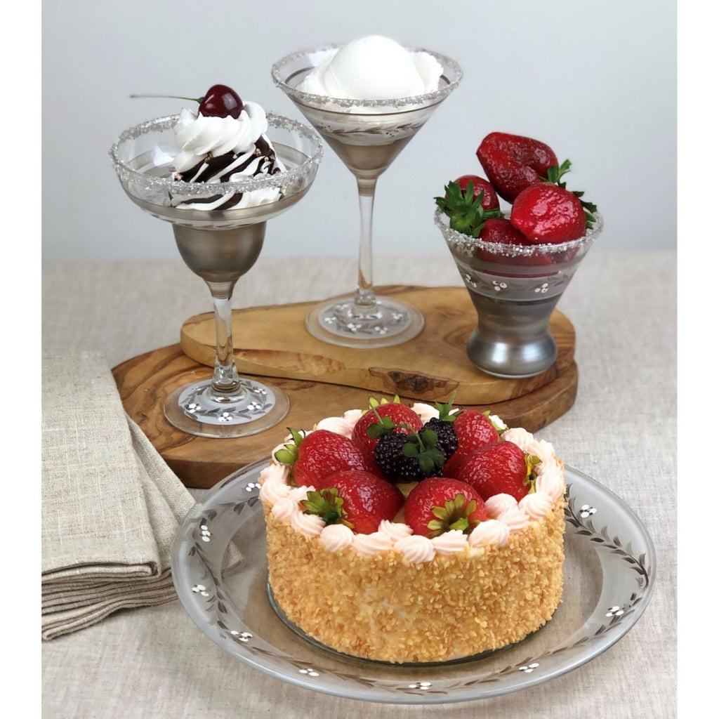 Swiss Twilight Martini   Set of 2 - Golden Hill Studio