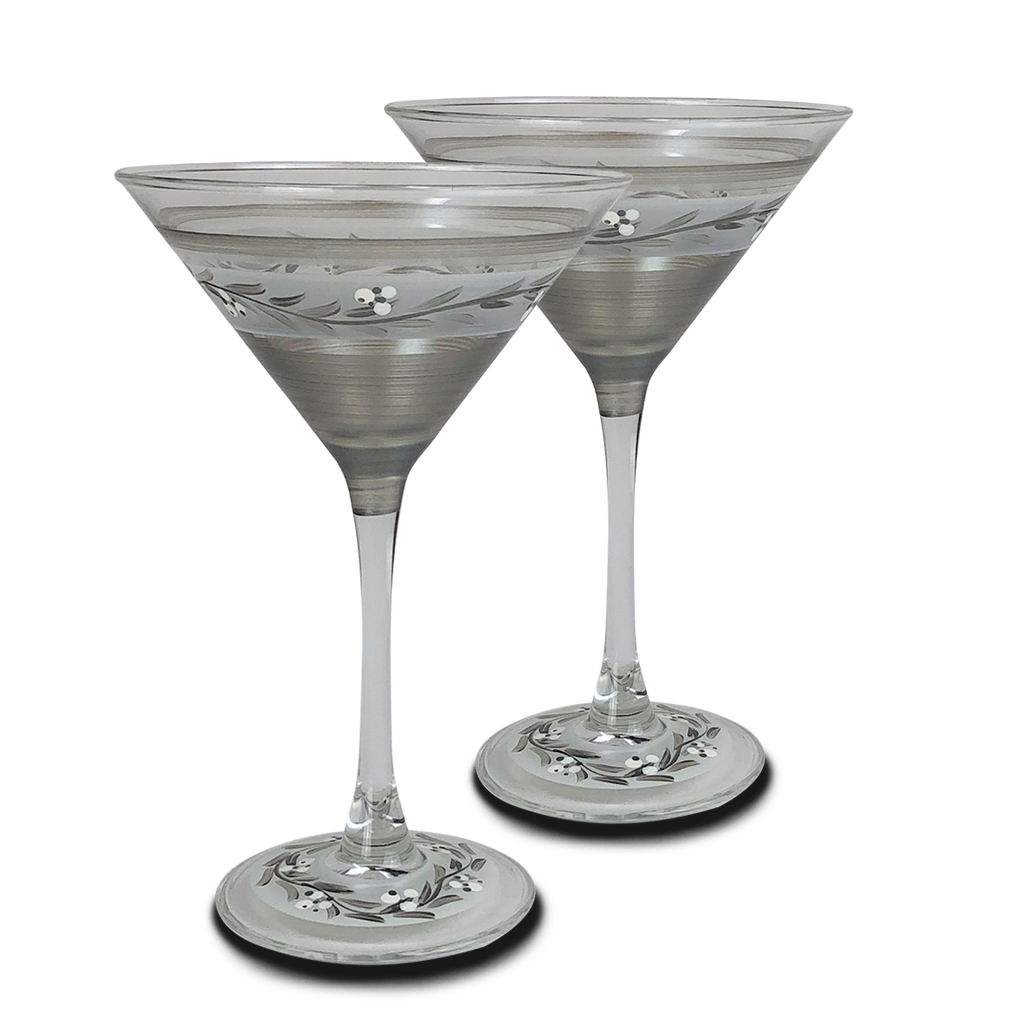 Swiss Twilight Martini   Set of 2 - Golden Hill Studio