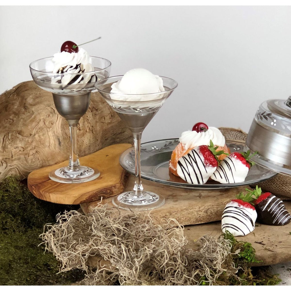 Swiss Twilight Margarita   Set of 2 - Golden Hill Studio