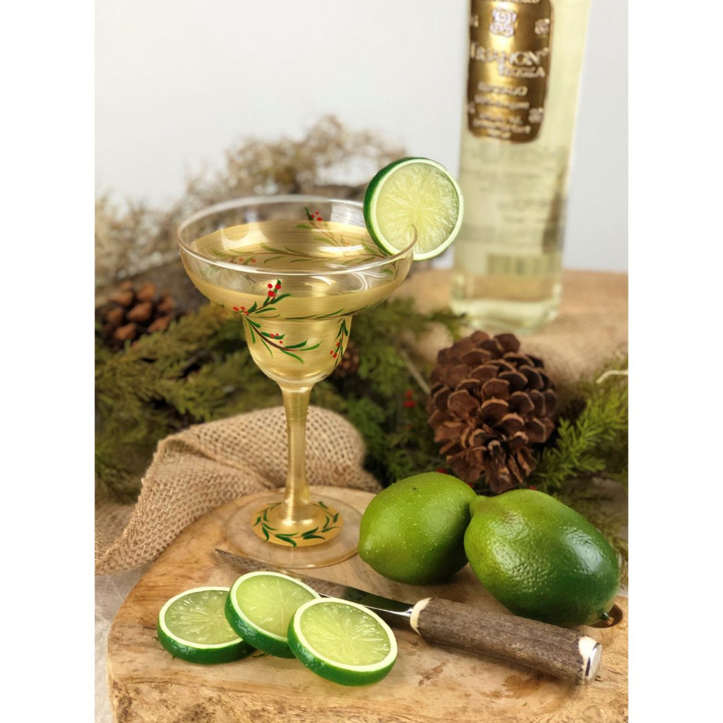 Winter Gold Garland Margarita S/2 - Golden Hill Studio