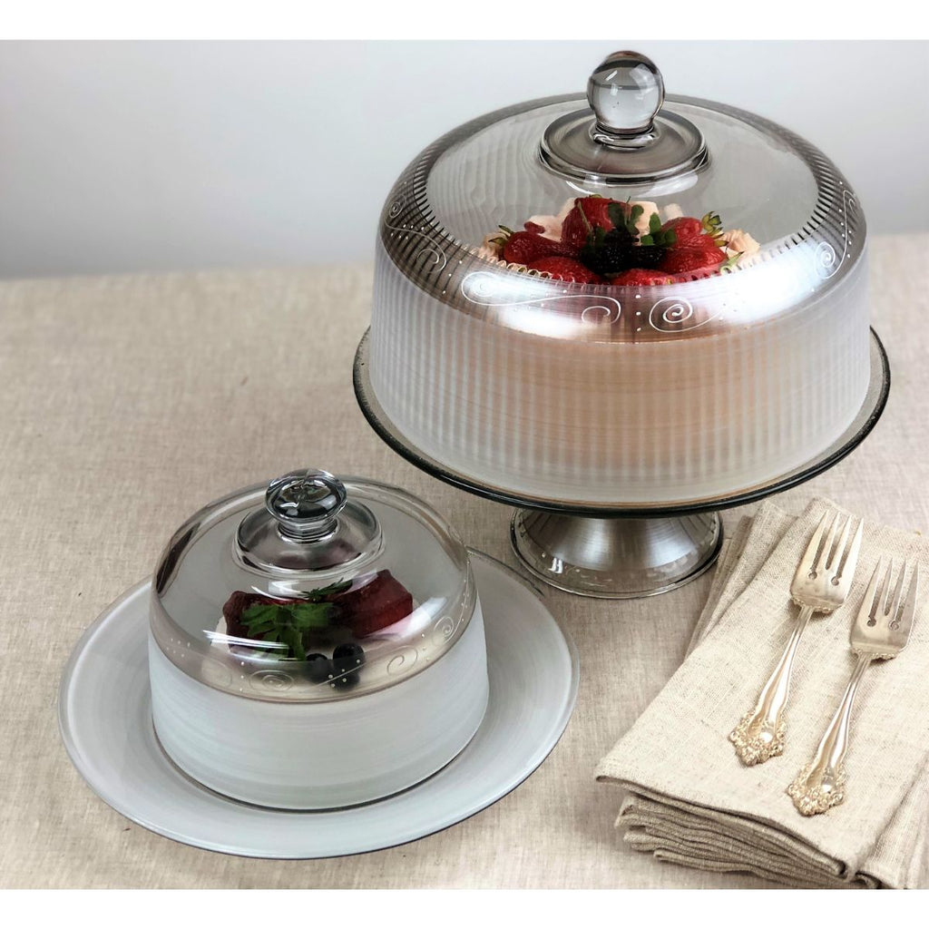 Heirloom Swirl Cake Dome - Golden Hill Studio